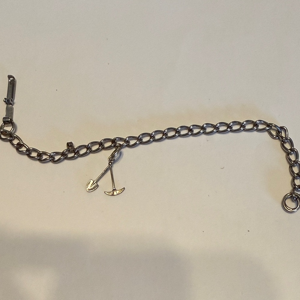 Silver tone Charm Bracelet with Charm